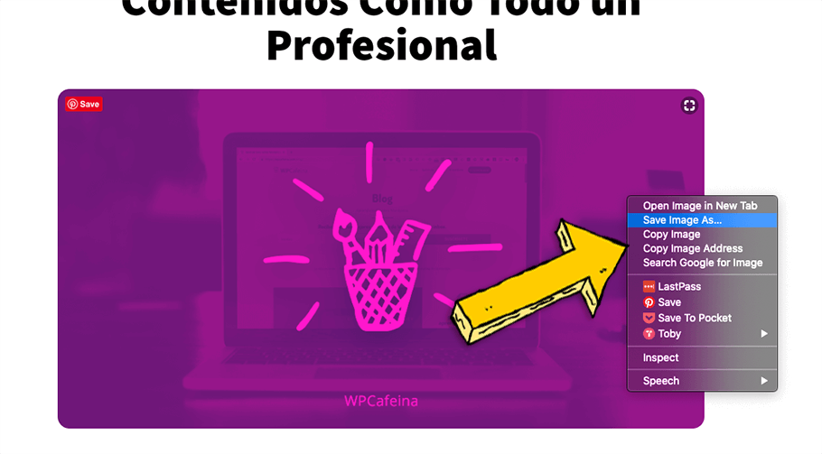 Robo de imágenes de tu sitio - Inhabilita el clic derecho de tus imágenes - La Tutoría