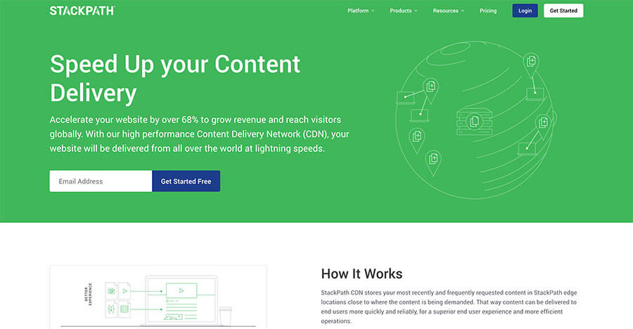 Stackpath para distribuir contenidos