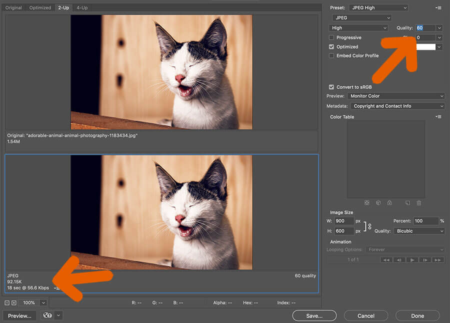 Optimizar imágenes: Photoshop compresión - La Tutoría