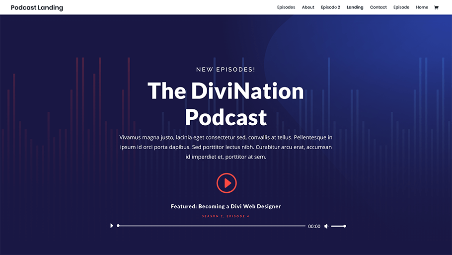 Plantillas de WordPress para podcasts: Divi - La Tutoría