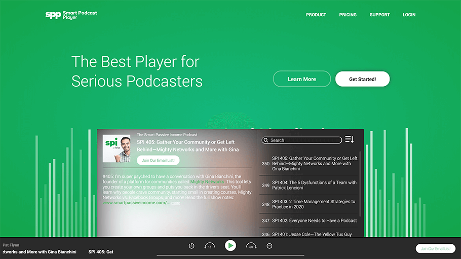 Plugins de WordPress para Podcasts: Smart Podcast Player - La Tutoría