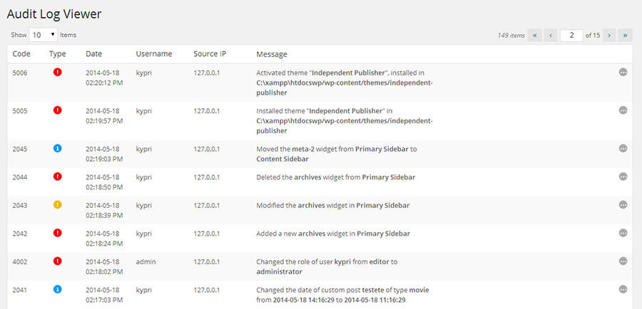Registro de actividades de tu sitio - La Tutoría